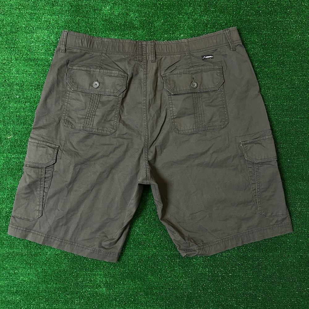 Denali Cargo Shorts Mens 38 Dark Grey Cotton Blend Stretch Utility Hiking Shorts - Picture 4 of 12